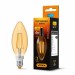 Лампа LED VIDEX Filament C37FA 4W E14 2200K бронза